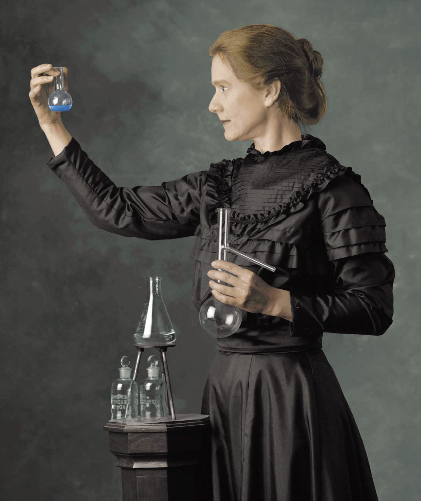 "Marie Curie as portrayed by Susan Marie Frontczak"